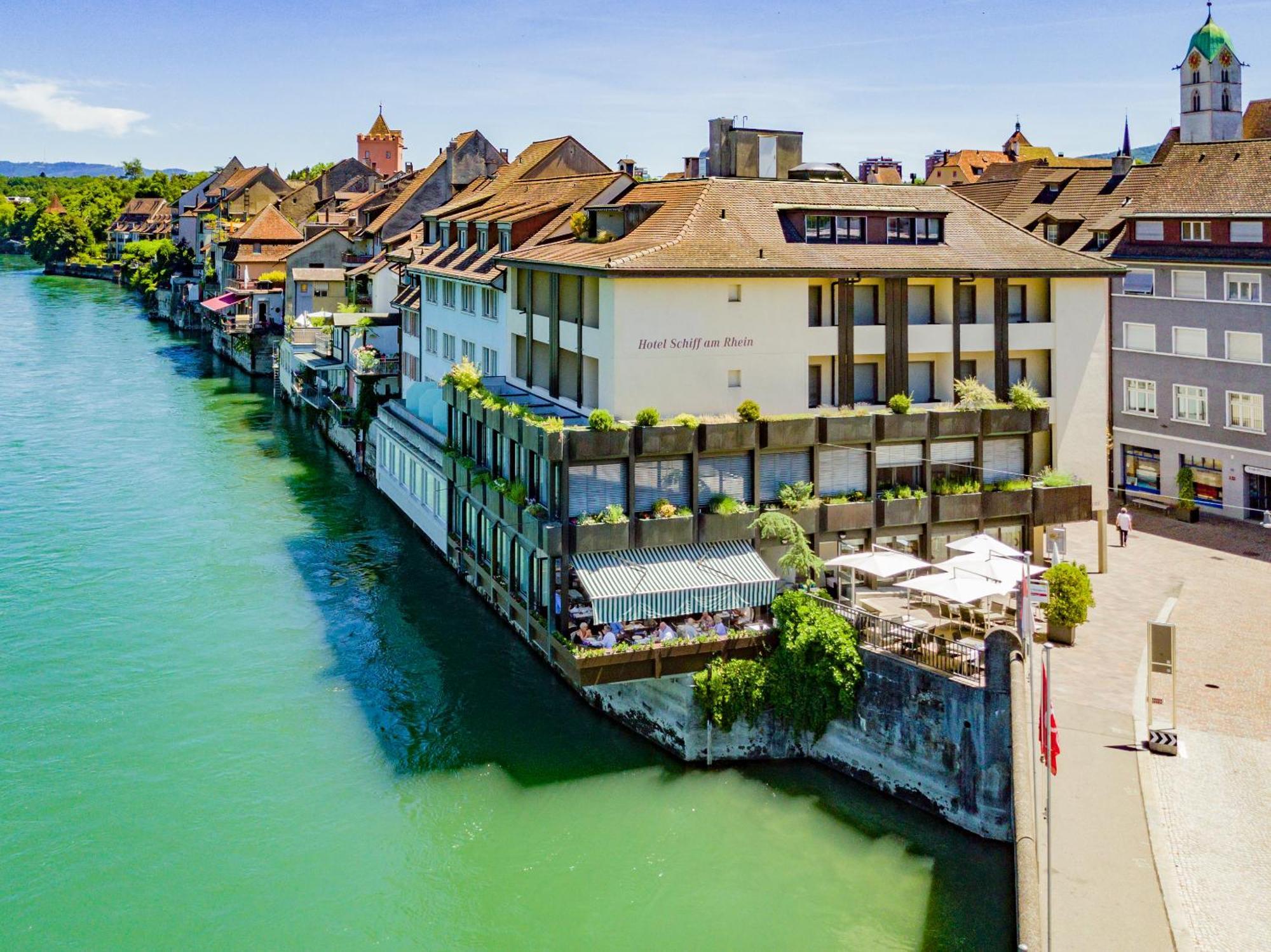 Hotel Schiff Am Rhein Rheinfelden Buitenkant foto
